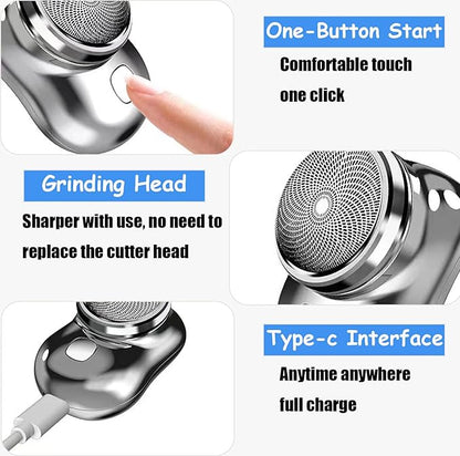 Mini Portable Electric Shaver – Compact USB Razor for Men