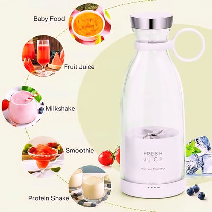 Portable USB Rechargeable Blender Bottle
